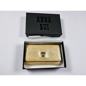 Anna Sui Patent 4 Key Holder Case Pouch With Box